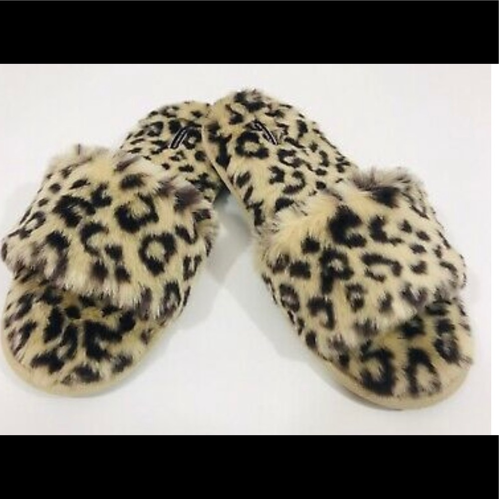 Victoria’s Secret Faux fur slippers